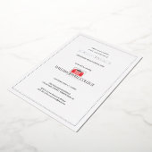 William Jewell Afstuderen Folie Uitnodiging (Gedraaid)