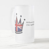 William & Kate - 29 april 2011 Matglas Bierpul (Voorkant links)