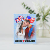 William & Kate - Amerikaans Briefkaart (Staand voorkant)