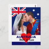 William & Kate - Australië Briefkaart (Voorkant / Achterkant)