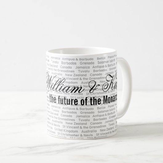 William, Kate en de GemenebestMok Koffiemok (Voorkant rechts)