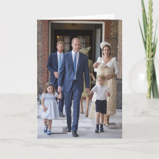 William, Kate en kinder Kaart (Voorkant)