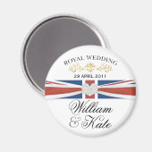 William & Kate - Koninklijke Huwelijksherdenkingsg Magneet (Voorkant / Achterkant)