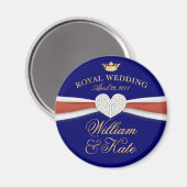 William & Kate - Koninklijke Huwelijksherdenkingsg Magneet (Voorkant / Achterkant)