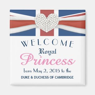 William & Kate - Royal Baby Commemorative Gift Magneet