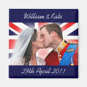 William & Kate Royal bruiloft kus magneet