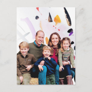 William Kate Royal Family Briefkaart