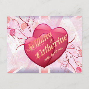 William & Kate Royal Wedding Collectibles Souvenir Briefkaart