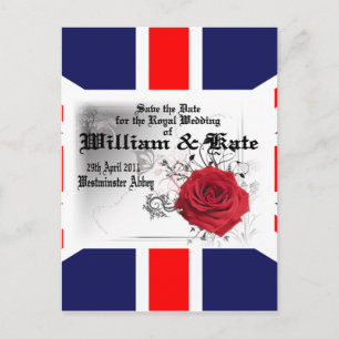 William & Kate Royal Wedding Collectibles Souvenir Briefkaart