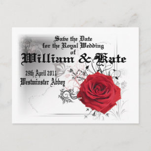 William & Kate Royal Wedding Collectibles Souvenir Briefkaart