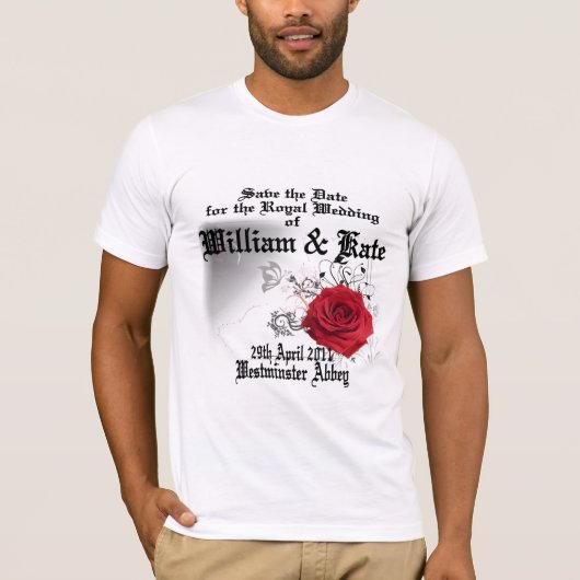 William & Kate Royal Wedding Collectibles Souvenir T-shirt (Voorkant)