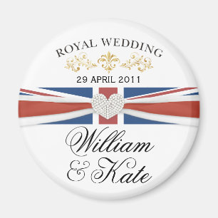 William & Kate - Royal Wedding Commemorative Gift Magneet