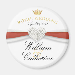 William & Kate - Royal Wedding Commemorative Gift Magneet