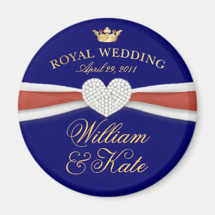 William & Kate - Royal Wedding Commemorative Gift Magneet