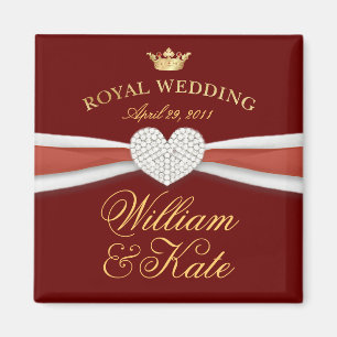 William & Kate - Royal Wedding Commemorative Gift Magneet