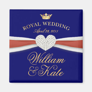 William & Kate - Royal Wedding Commemorative Gift Magneet