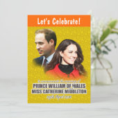 William & Kate Royal Wedding Invitations Kaart (Staand voorkant)