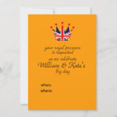 William & Kate Royal Wedding Invitations Kaart (Achterkant)
