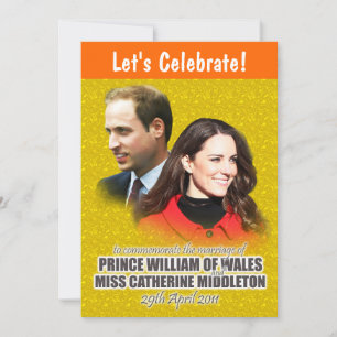 William & Kate Royal Wedding Invitations Kaart