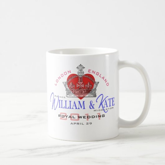 William & Kate Royal Wedding Koffiemok (Rechts)