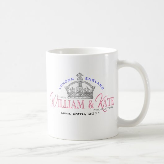William & Kate Royal Wedding Koffiemok (Rechts)