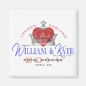 William & Kate Royal Wedding Magneet (Voorkant)