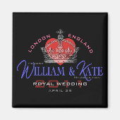 William & Kate Royal Wedding Magneet (Voorkant)