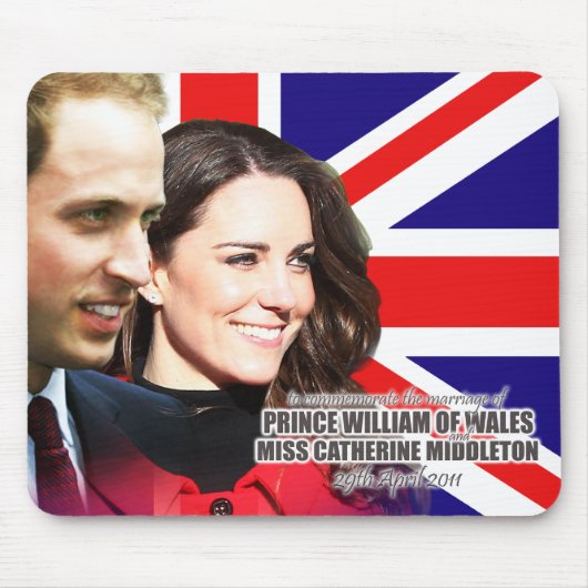 William & Kate Royal Wedding Mousepad Muismat (Voorkant)