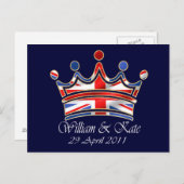 William & Kate Wedding Briefkaart (Voorkant / Achterkant)