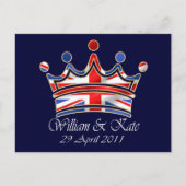 William & Kate Wedding Briefkaart (Voorkant)