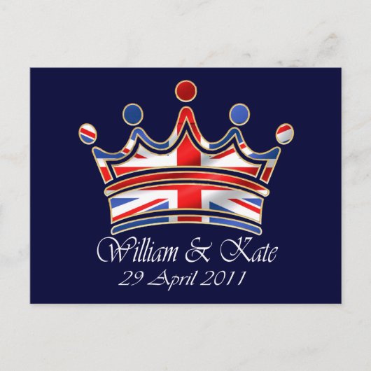 William & Kate Wedding Briefkaart (Voorkant)