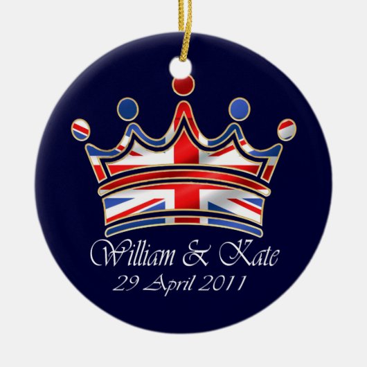 William & Kate Wedding Keramisch Ornament (Voorkant)
