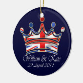 William & Kate Wedding Keramisch Ornament (Links)