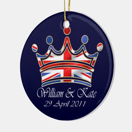 William & Kate Wedding Keramisch Ornament (Links)