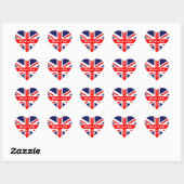 William & Kate Wedding-Union Jack Hart Sticker (Vel)