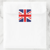 William & Kate Wedding-Union Jack Vierkante Sticker (Tas)