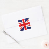 William & Kate Wedding-Union Jack Vierkante Sticker (Envelop)