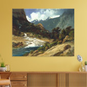 William Keith Hetch Hetchy Side Canyon I Canvas Afdruk (Insitu (Woonkamer))