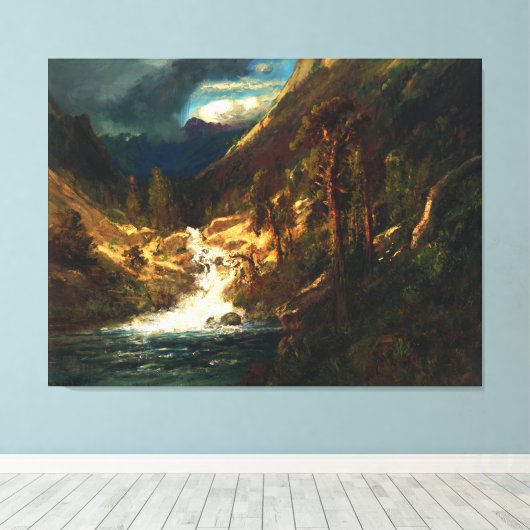 William Keith Hetch Hetchy Side Canyon II Canvas Afdruk (Insitu (Houten vloer))