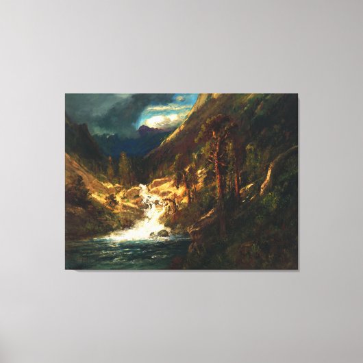 William Keith Hetch Hetchy Side Canyon II Canvas Afdruk (Voorkant)