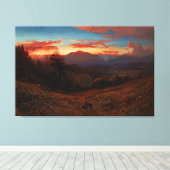 William Keith_Sunset op de berg Diablo Canvas Afdruk (Insitu (Houten vloer))