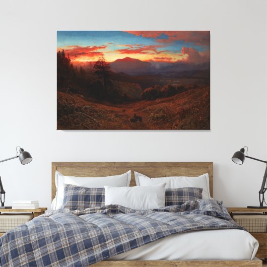 William Keith_Sunset op de berg Diablo Canvas Afdruk (Insitu (Slaapkamer))