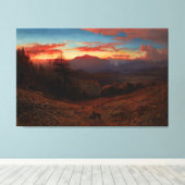 William Keith_Sunset op de berg Diablo Canvas Afdruk (Insitu (Houten vloer))