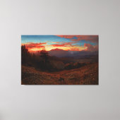 William Keith_Sunset op de berg Diablo Canvas Afdruk (Voorkant)