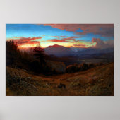 William Keith Sunset op Mount Diablo Marin Sunset Poster (Voorkant)