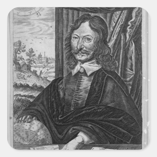 William Lilly Vierkante Sticker (Voorkant)