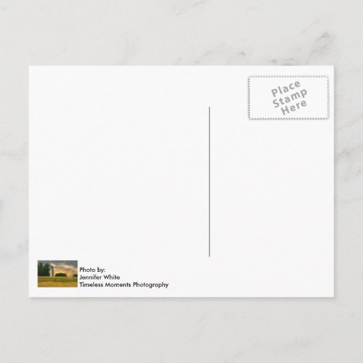 William Livingstone Lighthouse Briefkaart (Achterkant)