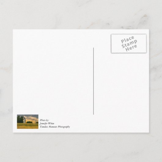 William Livingstone Lighthouse Dank u Briefkaart (Achterkant)