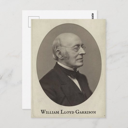William Lloyd Garrison Briefkaart (Voorkant / Achterkant)