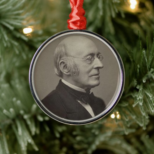 William Lloyd Garrison Metalen Ornament (Boom)